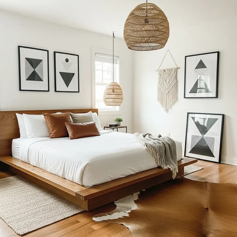 Modern Western Boho Master Bedroom
