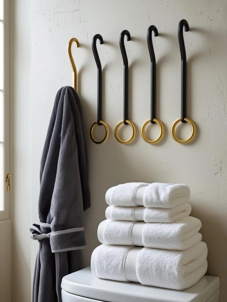 Add Hooks or Towel Bars