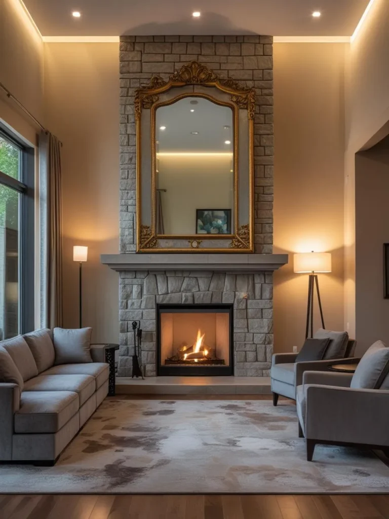 Add a Fireplace for a Luxurious Focal Point