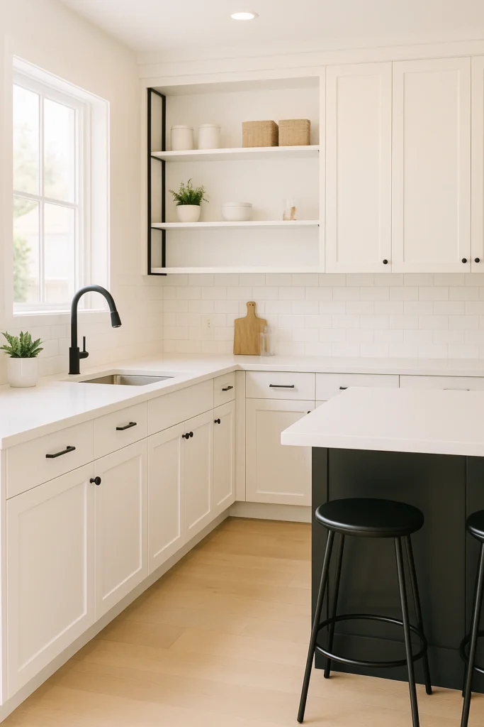 All-White with Black Accents