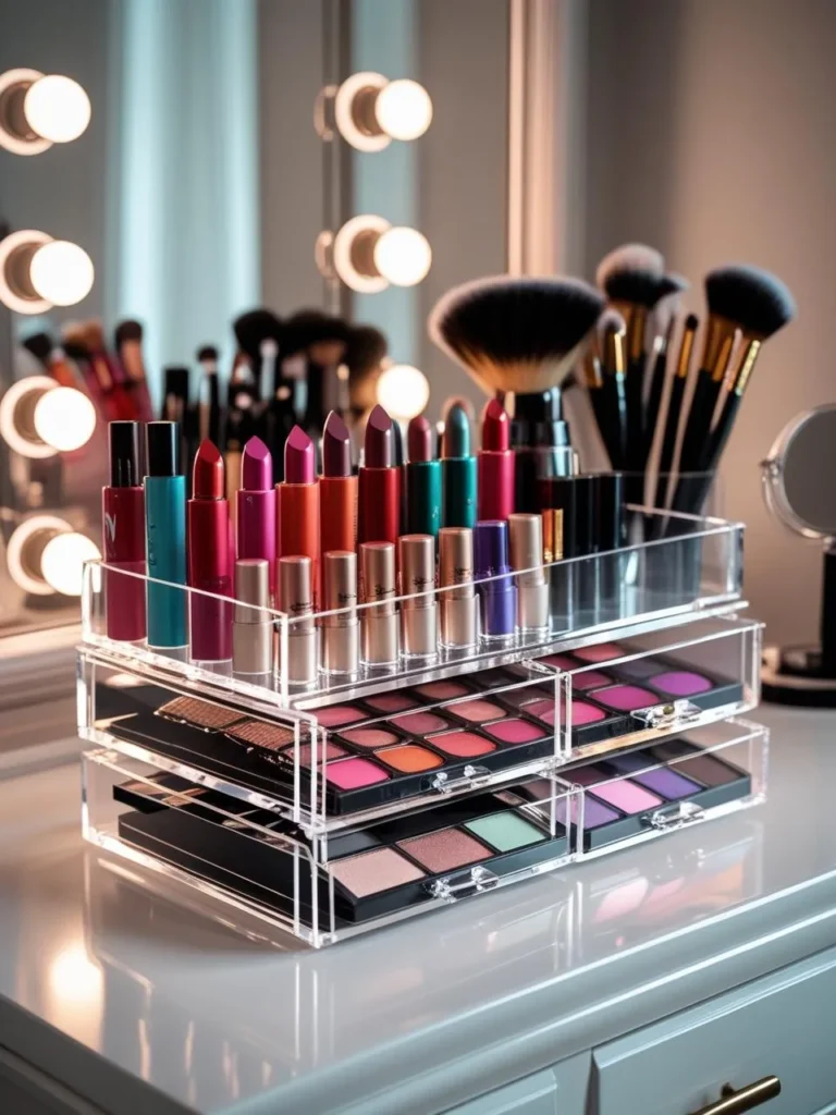 Bathroom Makeup Organization for Efficiency