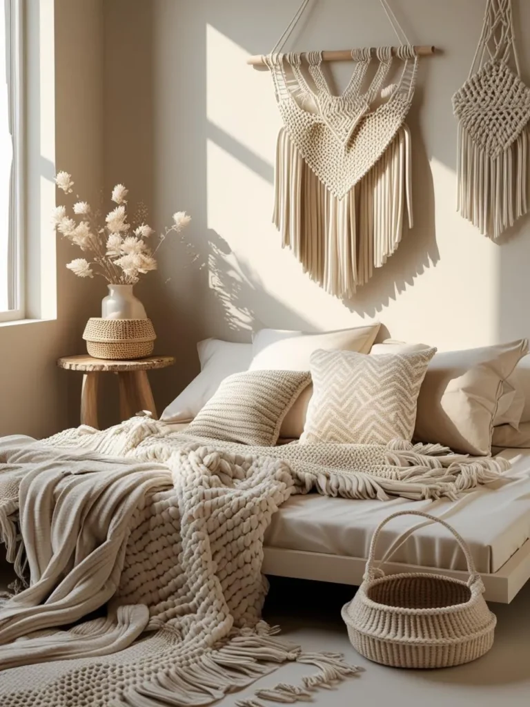 Bedrooms Aesthetic Minimalist Meets Boho