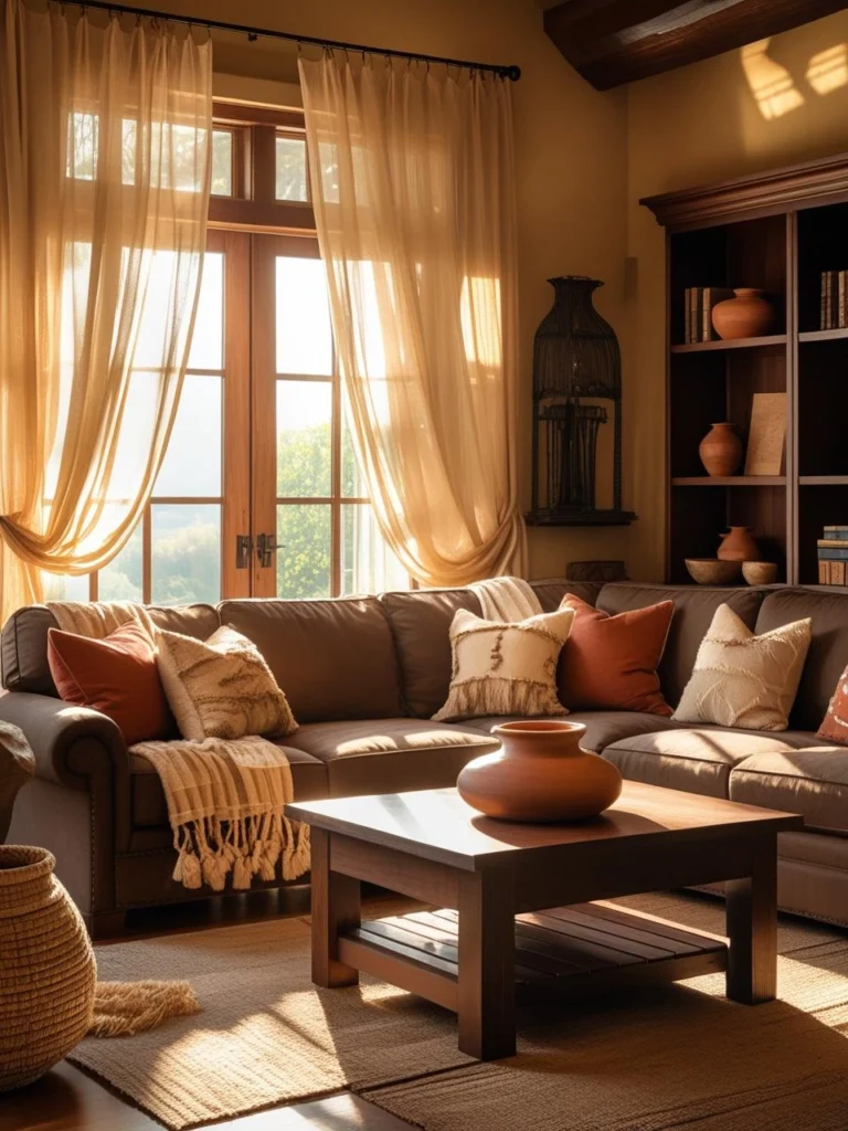 Beige Curtains Living Room: Warm & Welcoming