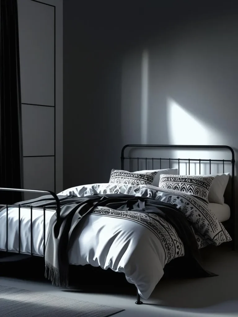 Black, Gray, and White Minimalist Bedrooms