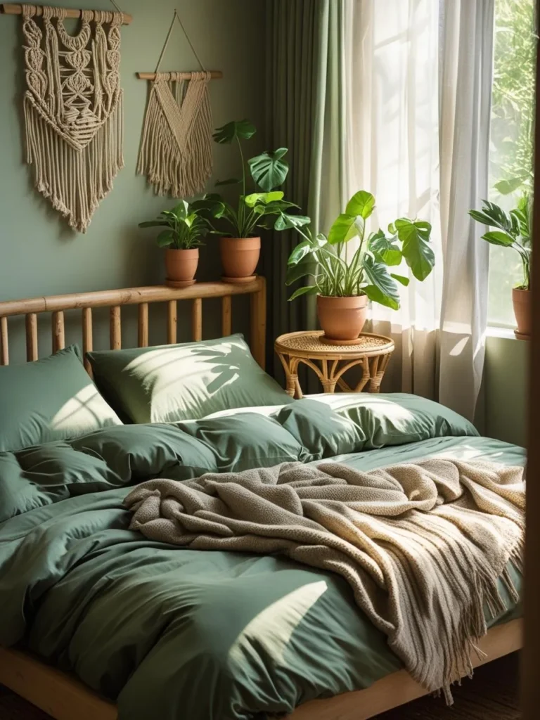 Bring Nature Indoors with a Green Bedding Set