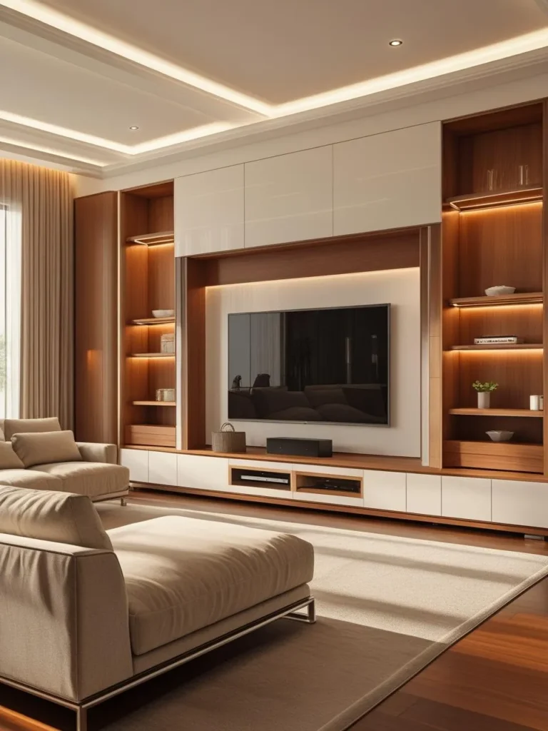 Built-In Wall Units for a Seamless Look