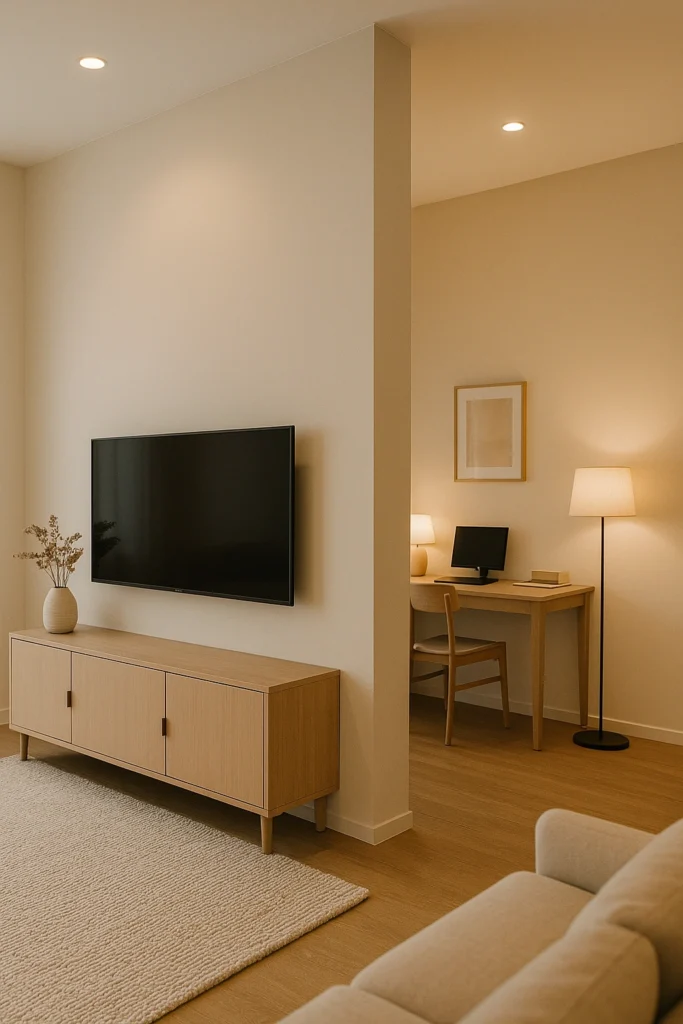 Built-in TV Walls for Double Function