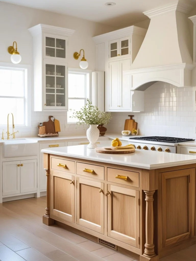 Classic White & Wood: The Timeless Duo