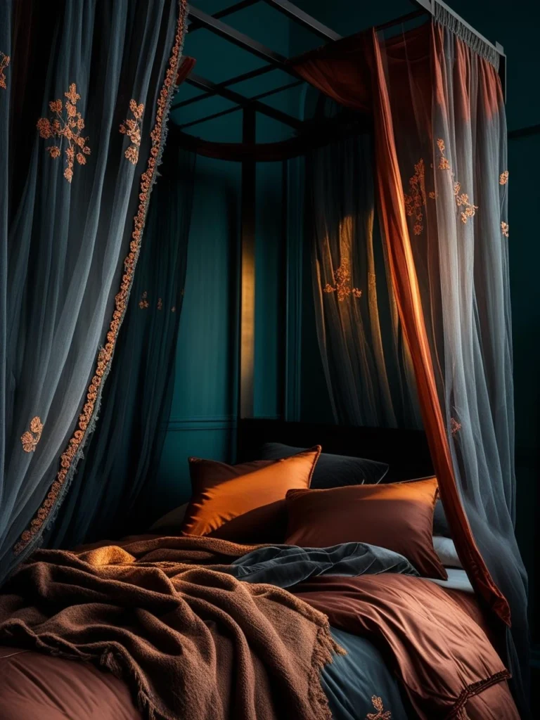 Consider a Canopy or Draped Bed for Dramatic Comfort