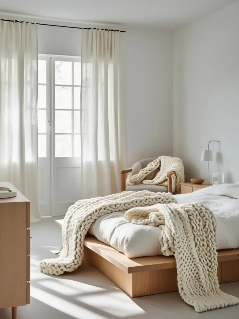 Cozy Scandinavian Bedroom: Simplicity Meets Warmth