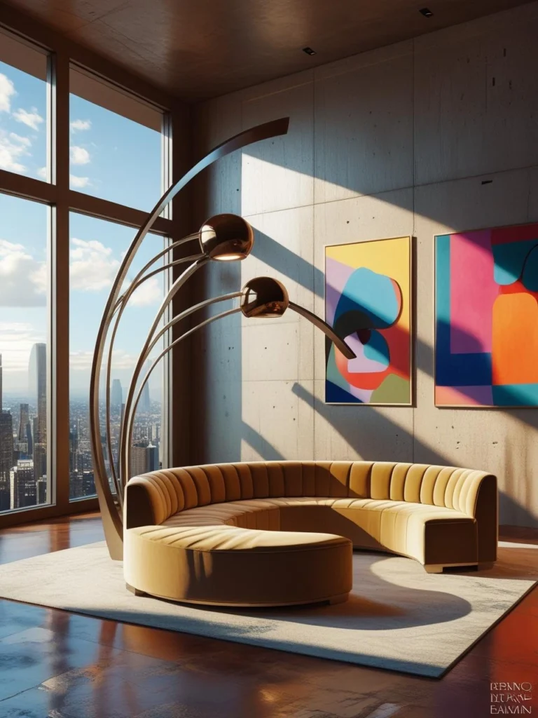 Curved Sofa for Architectural Drama
