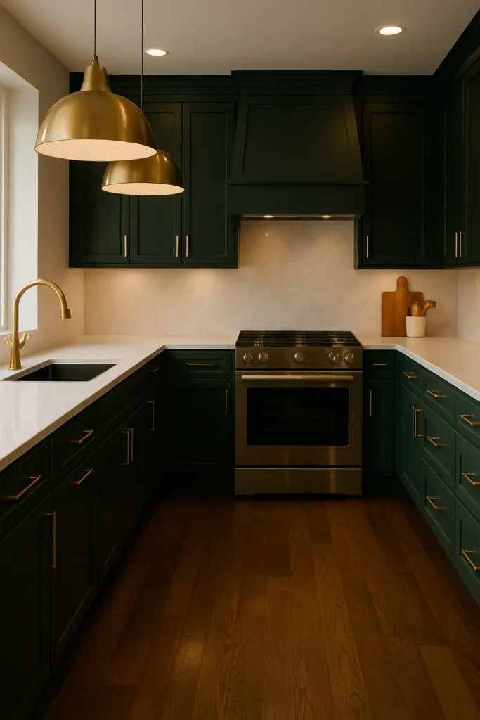 Dark Green Kitchen Cabinets: Bold and Sophisticated