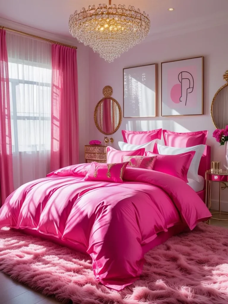 Go Bold with a Pink Bedding Set