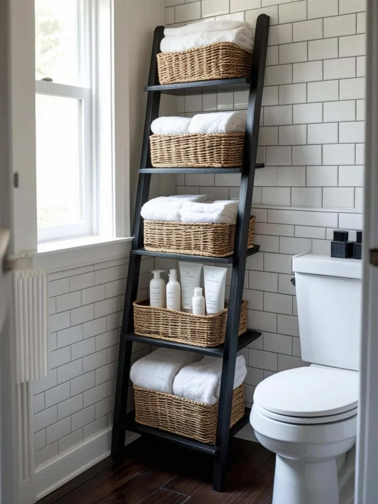 Go Vertical with Ladder Shelves