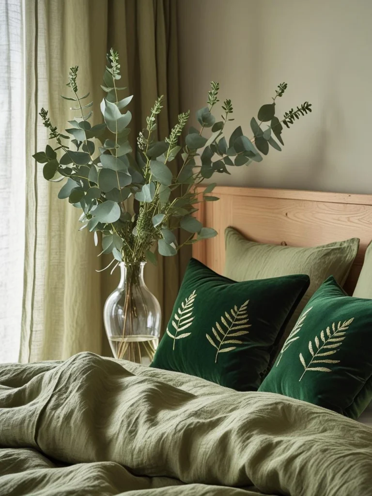Green & Grounded: Bed Inspo Green for Nature Lovers