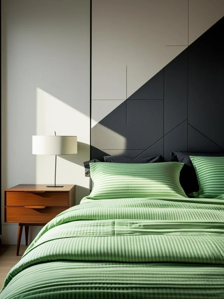 Green Stripes and Geometric Patterns