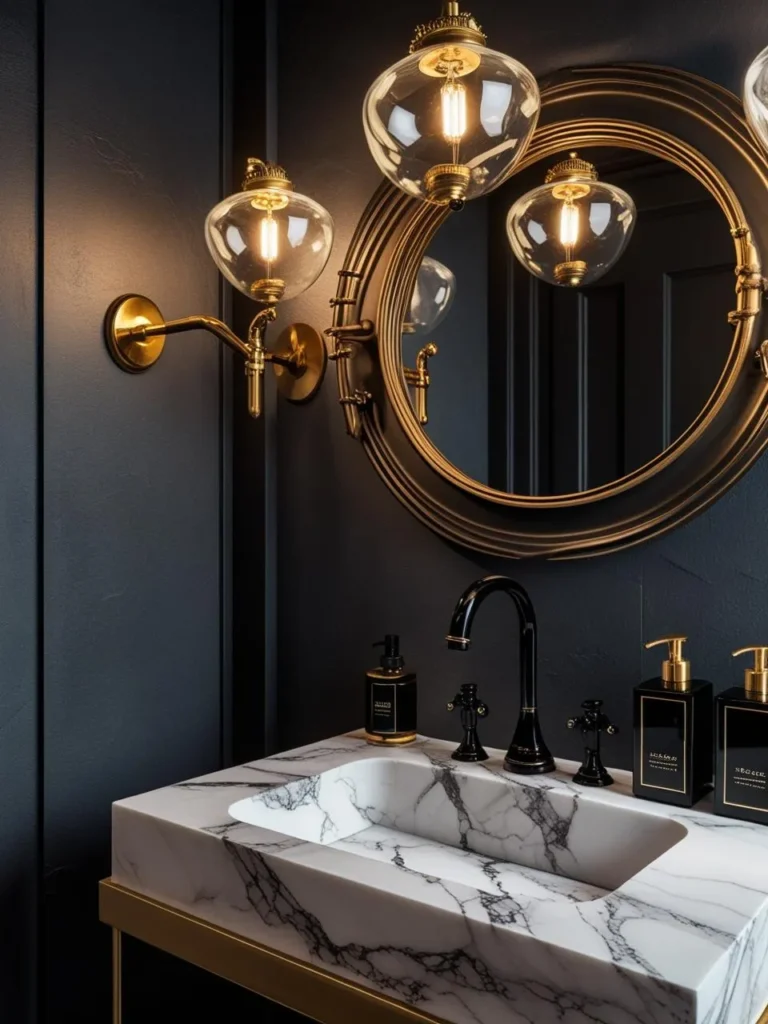 Guest-Ready Chic: The Moody Guest Bathroom