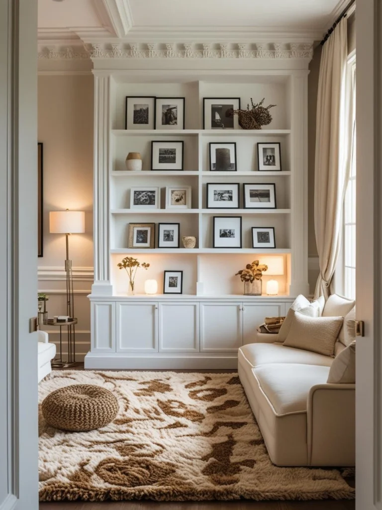 Half-Wall Molding and Shelf Combo