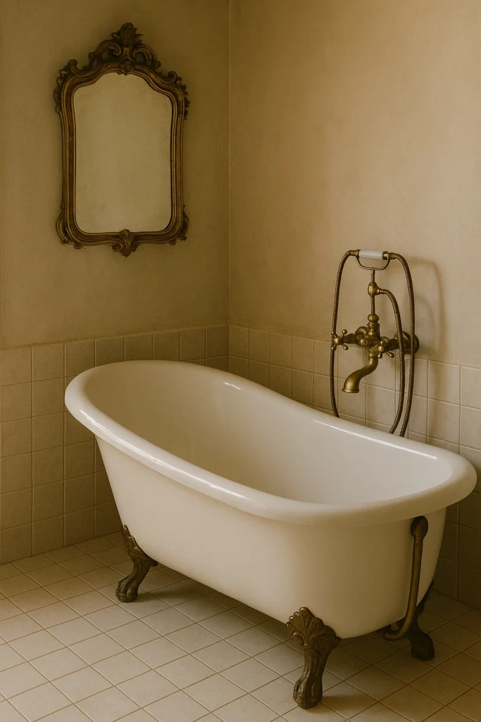 Invest in a Freestanding Tub or Vintage Vanity