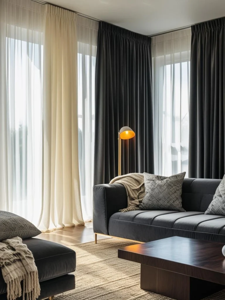 Layered Curtains for Texture and Depth