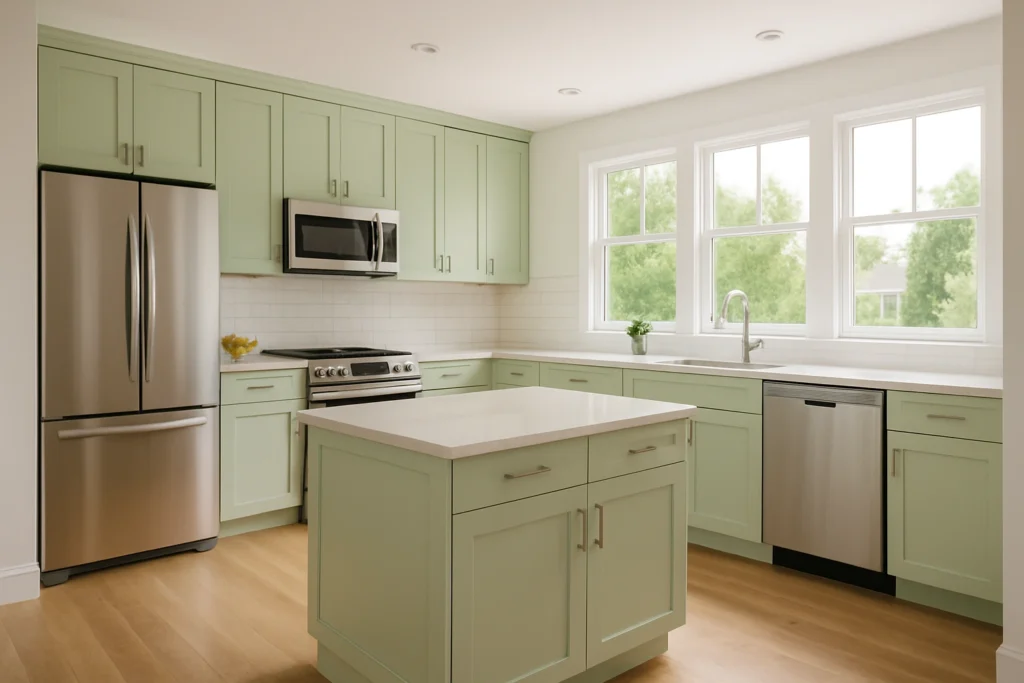 Light Green Kitchen Cabinets: Fresh and Airy