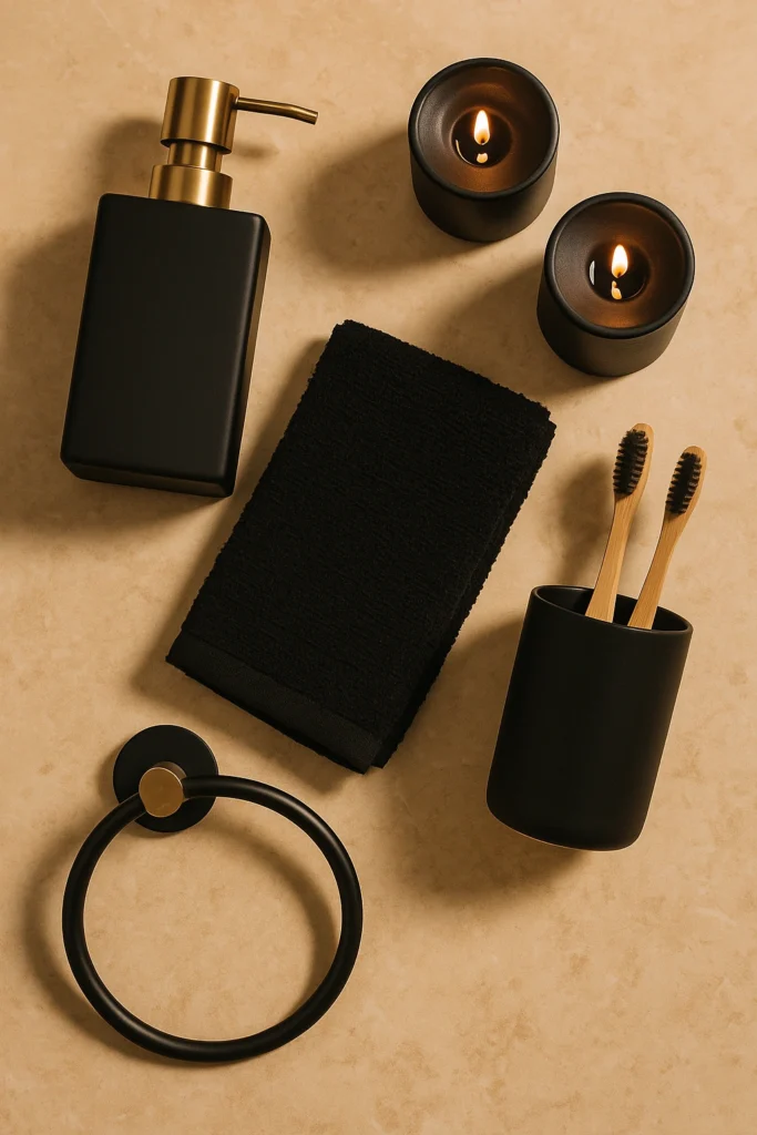 Luxury Accessories in Black and Gold