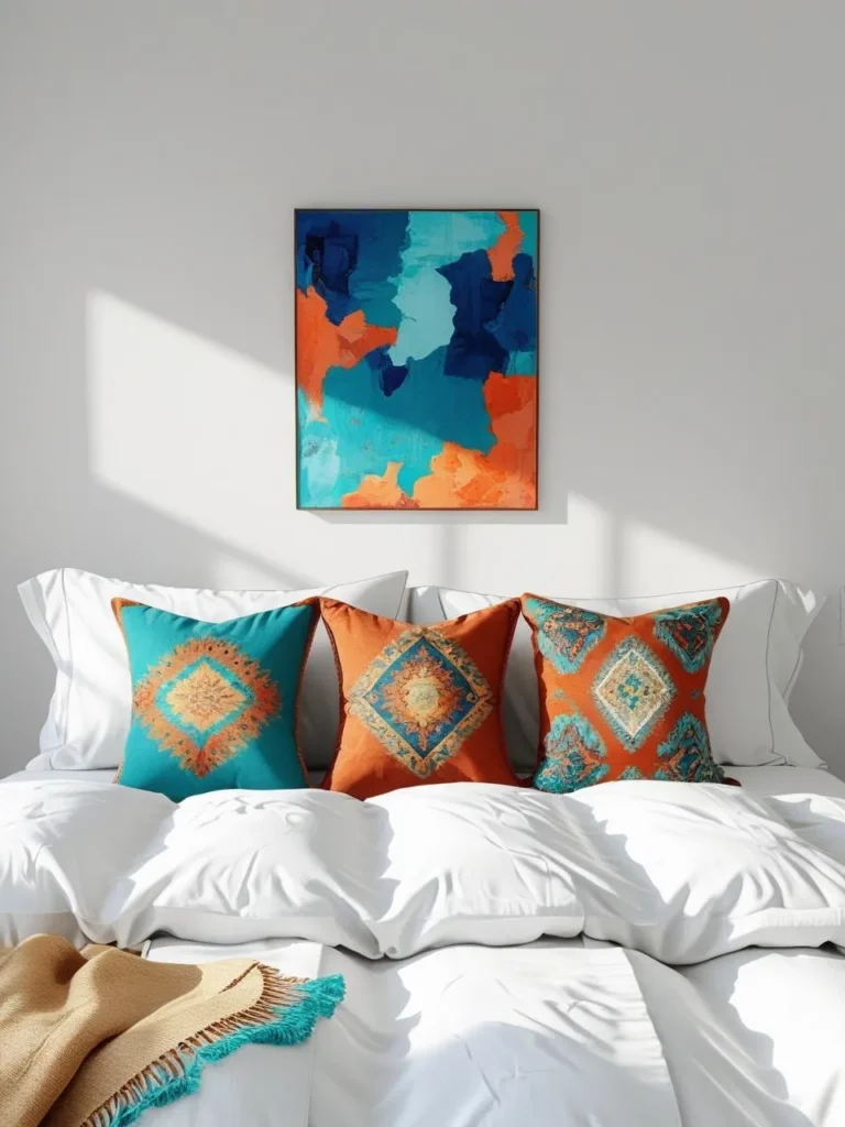 Minimalist Bedrooms with Pops of Color