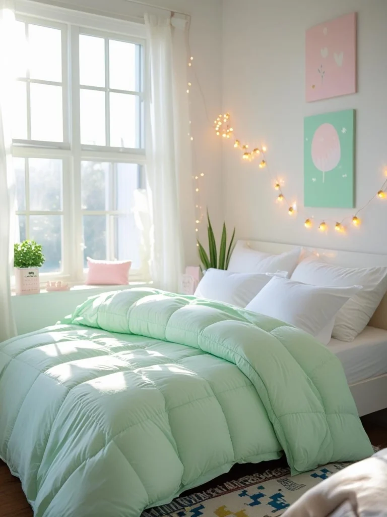 Mint Green for a Fresh Pop