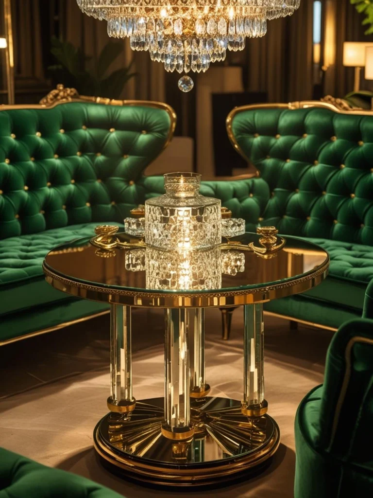 Mirror-Topped Tables: Glamour from Every Angle