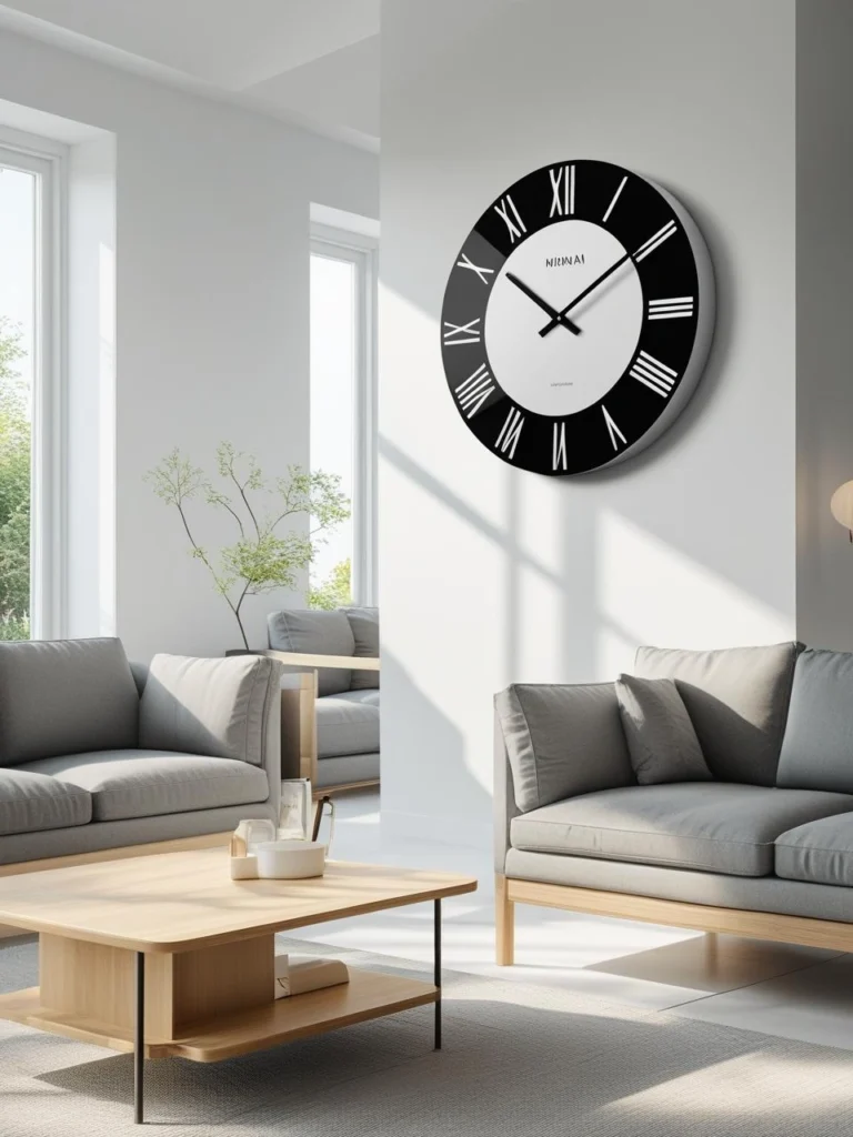 Modern Minimalist Clocks for Sleek Spaces