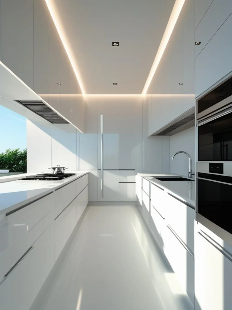 Modern White Kitchen Cabinets
