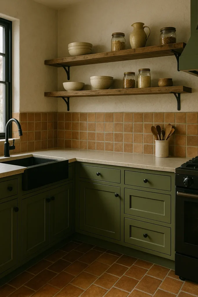 Olive Green Kitchen Cabinets: Earthy and Organic