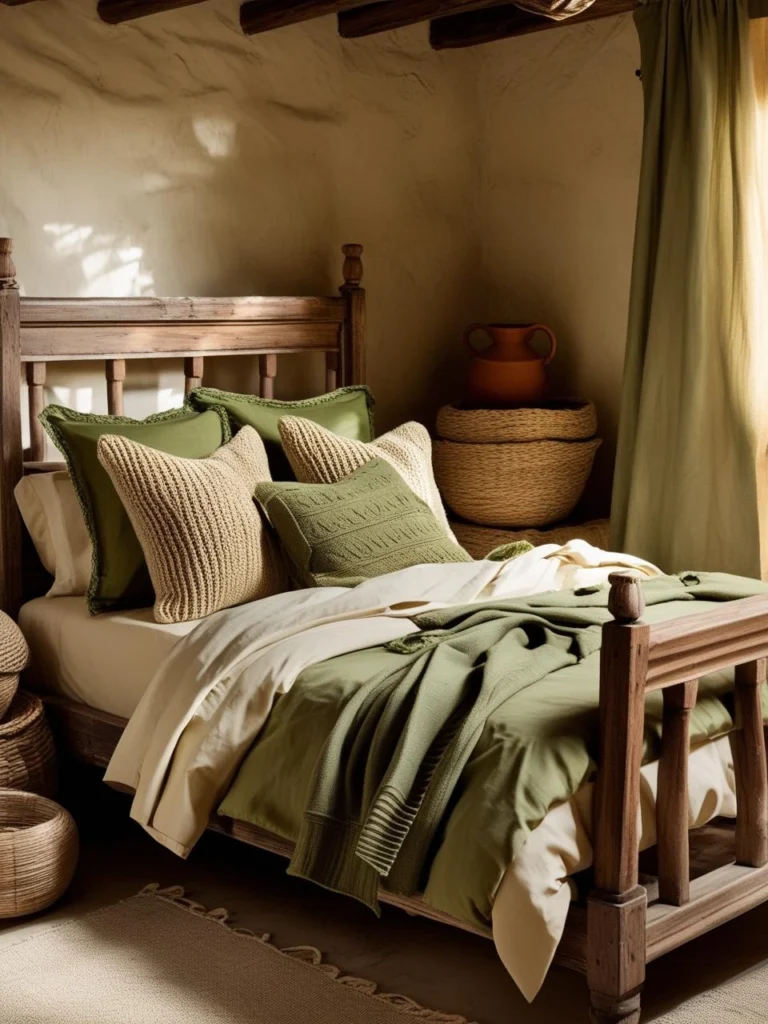 Olive Green and Cream Combo