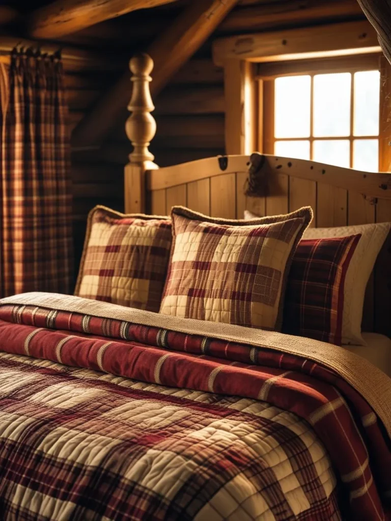 Playful Patterns: Plaid and Quilt Bedding Aesthetic