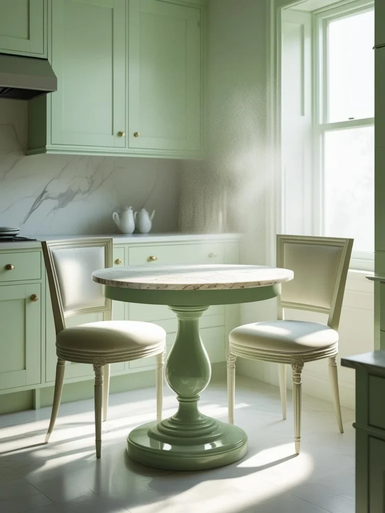 Round Pedestal: Tables Soft Edges, Big Impact