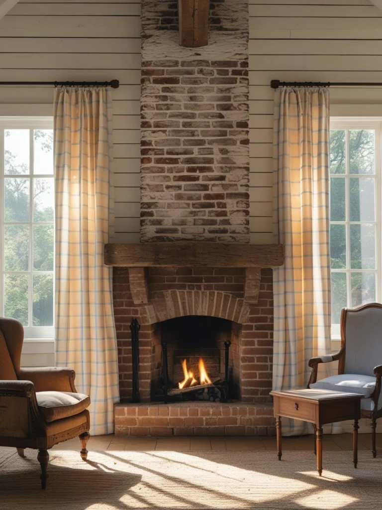 Rustic Farmhouse Curtains Living Room Feel