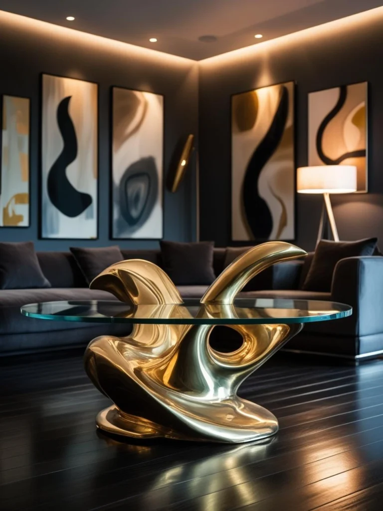 Sculptural Center Tables as Art Pieces