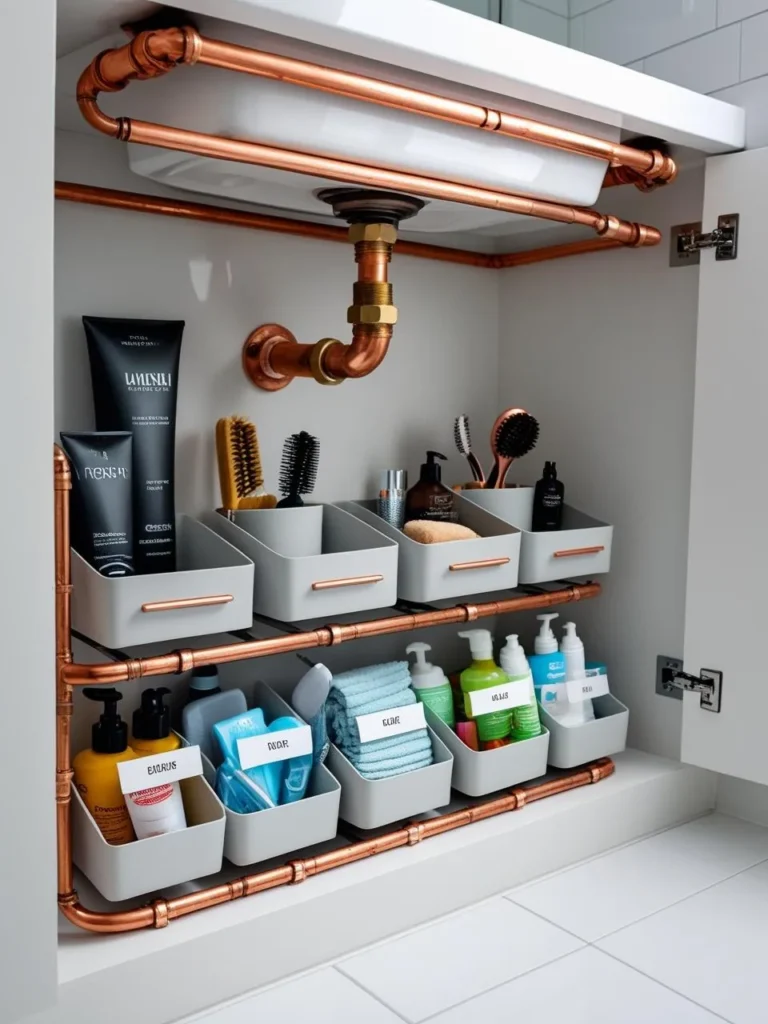 Smart Bathroom Under Sink Organization