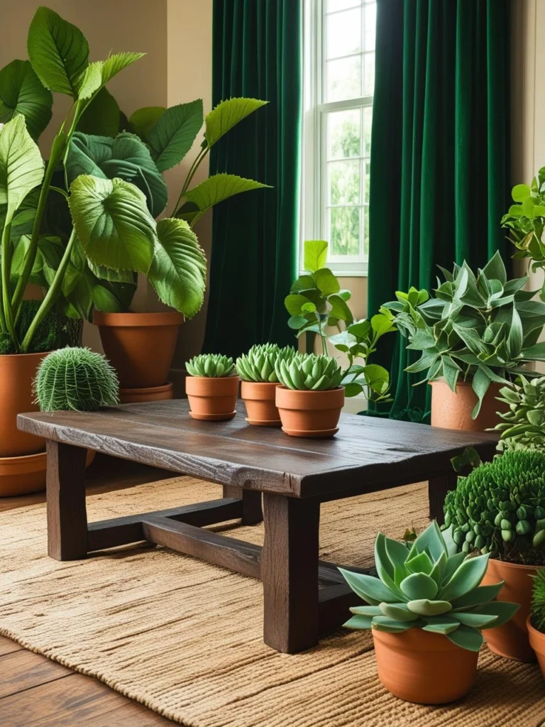 Statement Green Curtains Living Room Energy