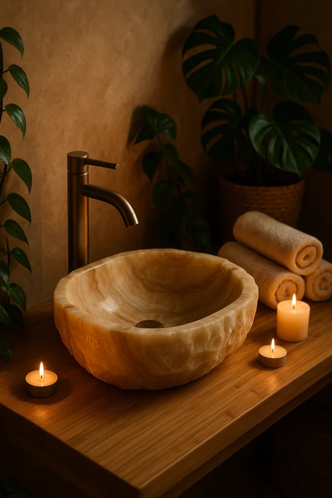 Stone Basin Sink for Organic Luxury