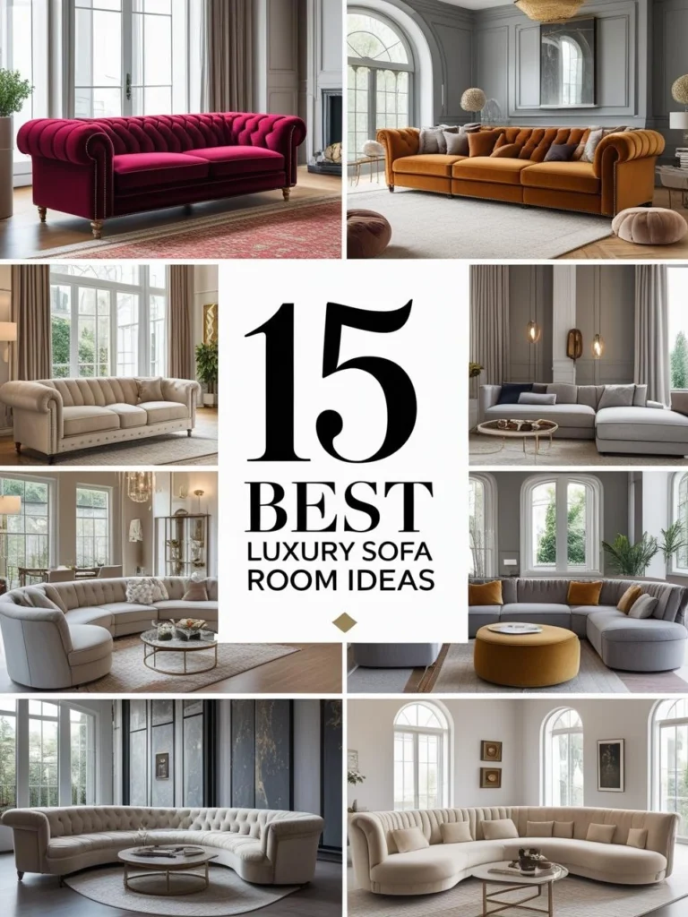 Styling Your Luxury Sofa Living Room