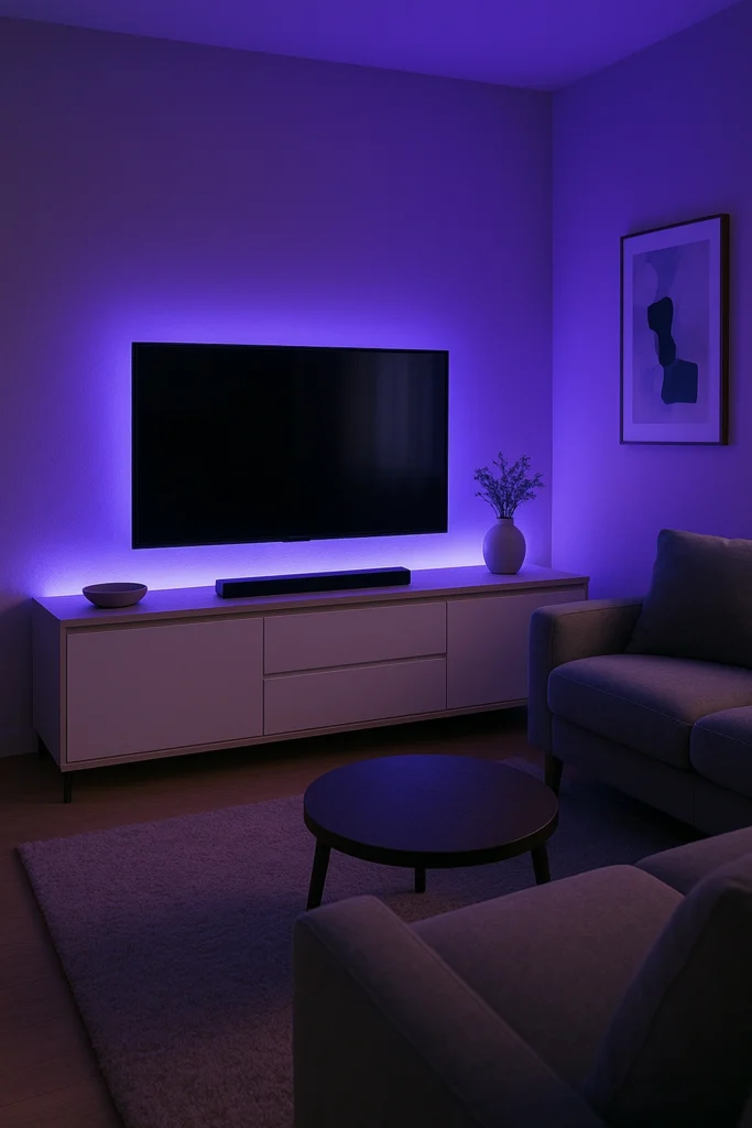 TV Unit with Integrated LED Backlight