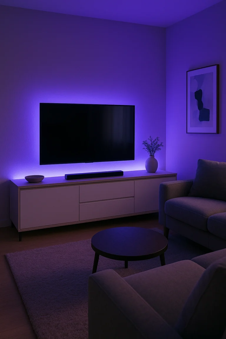 TV Unit with Integrated LED Backlight