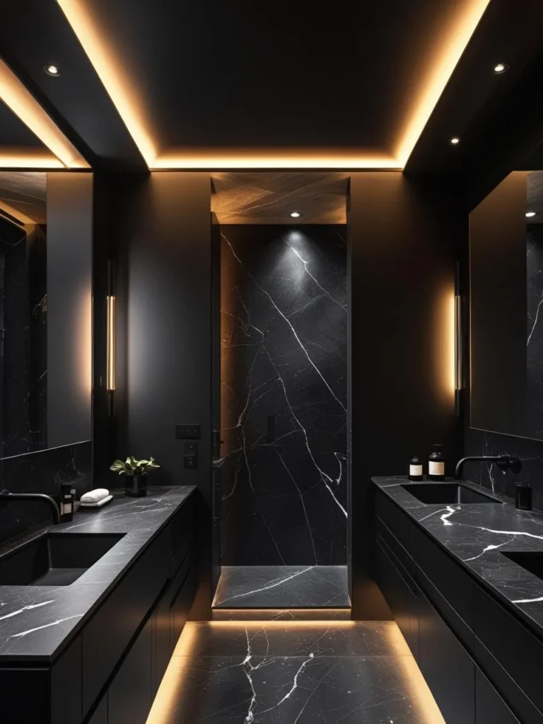 The Rise of the All Black Bathroom