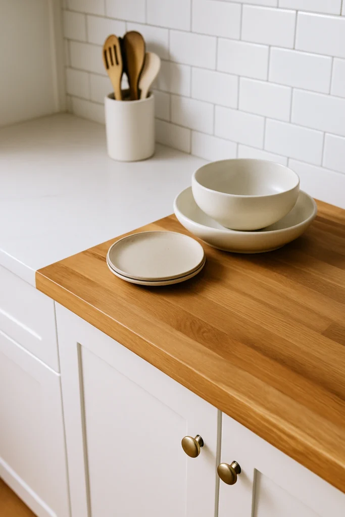 Upgrade to Quartz or Butcher Block Countertops