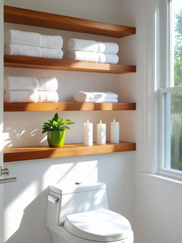 Use Floating Shelves for Style & Storage
