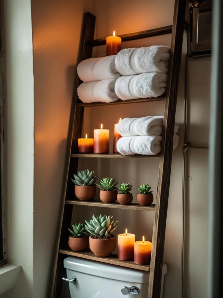 Use Ladder Shelving for a Boho Touch