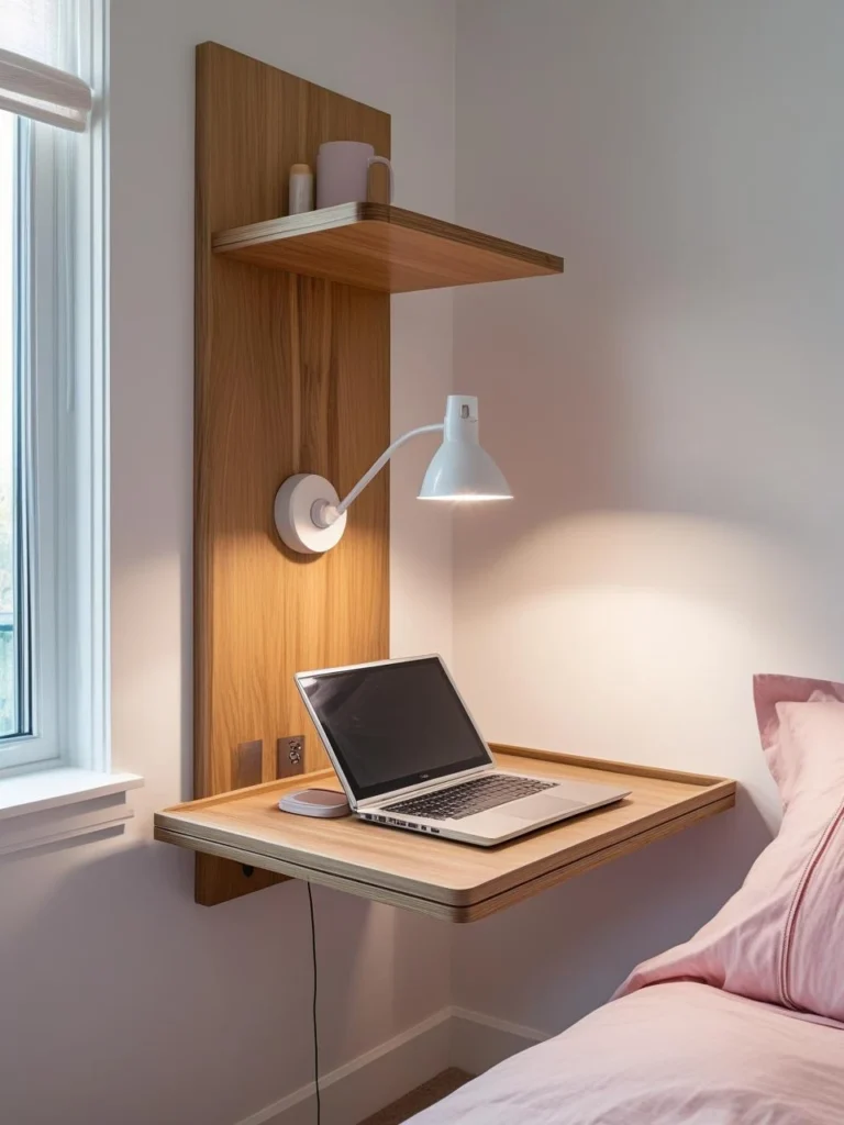 Wall-Mounted Nightstands and Desks