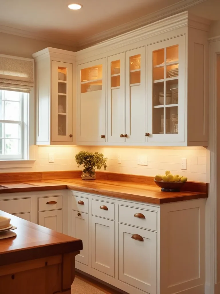 Warm White Kitchen Cabinets