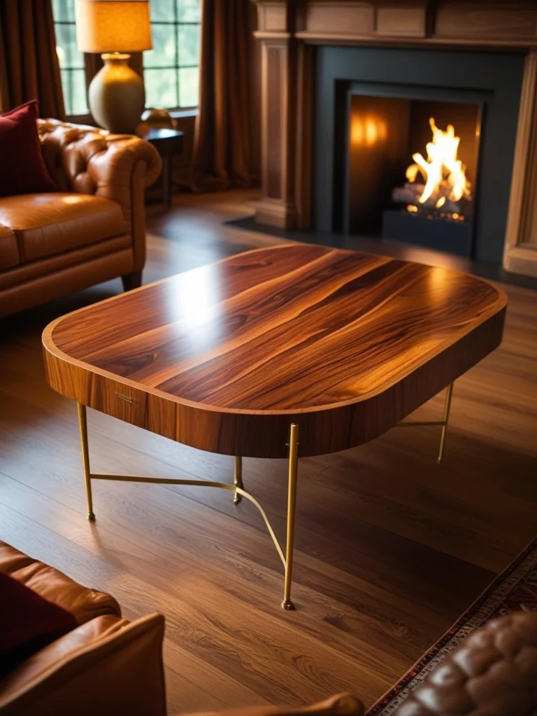 Wood and Gold: A Warm Luxurious Combo